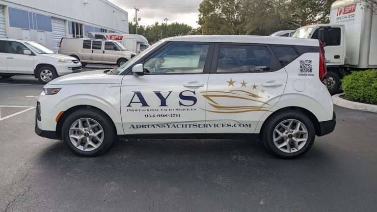 Adrians Yacht Services commercial vehicle lettering project, photo 5 of 8