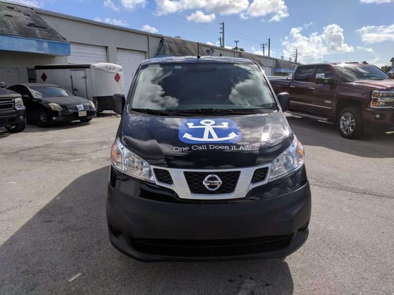 South Florida Yacht Support commercial vehicle lettering project, photo 3 of 4